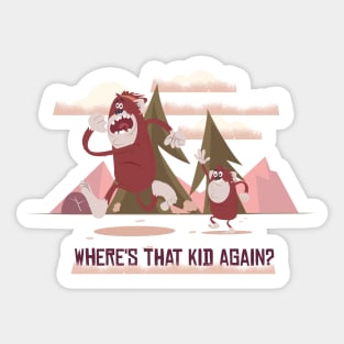 Bigfoot Humor Sticker